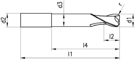 Fresa in metallo duro FRANKEN 2807A Hard-Cut TiAlN [SimilarCatItems.CatItem.ArtName2]