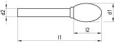 NERIOX HM-Frässtift-Mini Form TRE Z6 UNI 