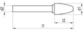 NERIOX HM-Frässtift-Mini Form RBF Z6 UNI 