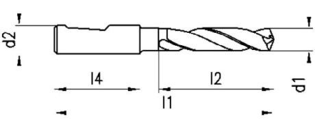 VHM-Spiralbohrer HERTEL GOdrill B041F 3xD Whistle [LastViewedItems.CatItem.ArtName2]