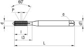 Filettatura precedente DC FPS381VS-3 HSSE-PM M VS