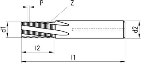 Fresa a filettare in metallo duro integrale DC GF6 [SimilarCatItems.CatItem.ArtName2]