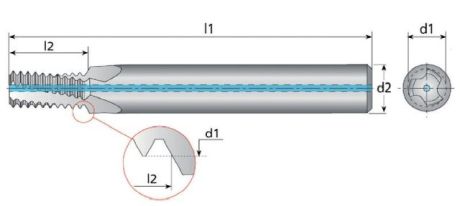 Fresa per filettare in metallo duro integrale VARD [SimilarCatItems.CatItem.ArtName2]