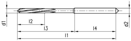 BECK Alésoir machine VHM NC ~DIN 8093 hélice à gau [SimilarCatItems.CatItem.ArtName2]