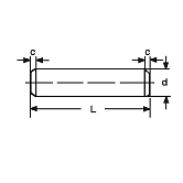 Goupilles cylindriques h8 INOX A1 ISO 2338 