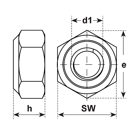 FS controdadi in acciaio giallo DIN 980-8 [SimilarCatItems.CatItem.ArtName2]