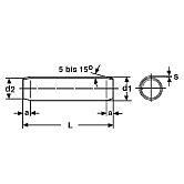 Spine elastiche a spirale HV 416-524 ZN DIN 7343 
