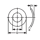 Rondelle elastiche FM HV 430-530 ZB DIN 137 A 
