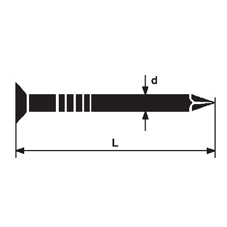 Clous tête conique sim. DIN 1151 B inox A2 [SimilarCatItems.CatItem.ArtName2]