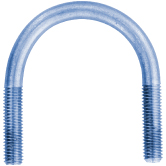Etrier en acier zingué-bleu DIN 3570 