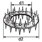 Elements d'assemblage pour bois HB denture des 2 c 