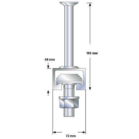 Ankerschienen W 72/48 fvz warmgewalzt [SimilarCatItems.CatItem.ArtName2]
