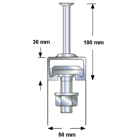 Rails d'ancrage W 50/30 INOX A4 laminés à chaud [SimilarCatItems.CatItem.ArtName2]