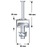 Ankerschienen W 50/30 INOX A4 warmgewalzt 