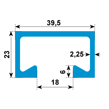 Montageschiene 40/22 ungelocht warmgewalzt fvz [SimilarCatItems.CatItem.ArtName2]