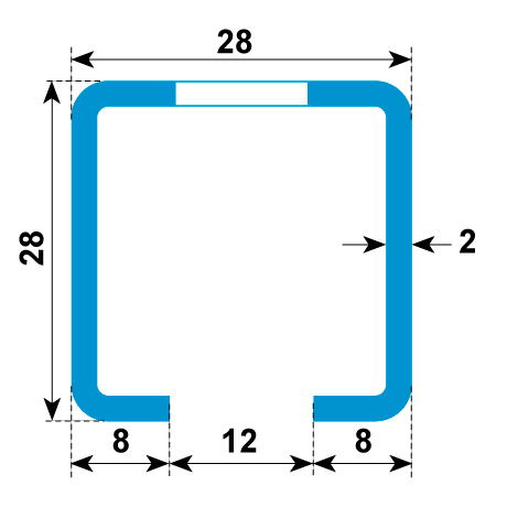 Profili di montaggio 28/15 fori INOX A4 LF [SimilarCatItems.CatItem.ArtName2]