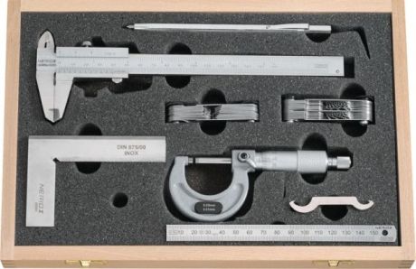 Messwerkzeugsatz NERIOX 7-teilig im Holzetui [SimilarCatItems.CatItem.ArtName2]
