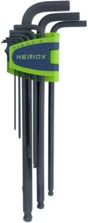 Jeu de clés mâles coudées 6 pans NERIOX avec tête [SimilarCatItems.CatItem.ArtName2]