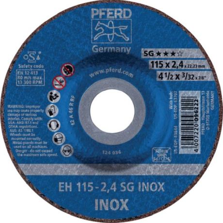 Trennscheibe PFERD EH SG INOX [SimilarCatItems.CatItem.ArtName2]