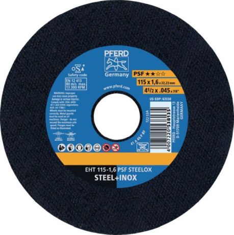 Trennscheibe PFERD EHT PSF STEELOX [SimilarCatItems.CatItem.ArtName2]