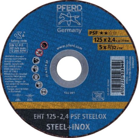 Trennscheibe PFERD EHT PSF STEELOX [SimilarCatItems.CatItem.ArtName2]