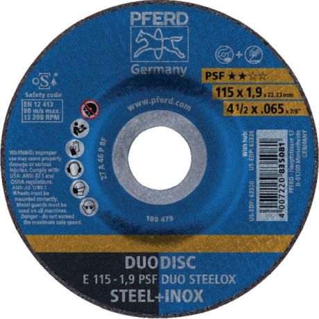 Disco da taglio e da sbavo PFERD DUODISC® INOX DUO [LastViewedItems.CatItem.ArtName2]