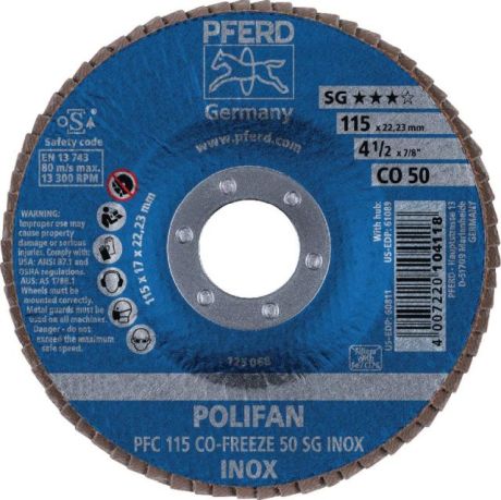 Disco lamellare PFERD POLIFAN® SG CO-FREEZE [SimilarCatItems.CatItem.ArtName2]