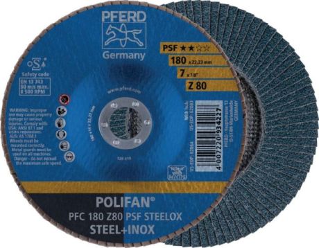 Disque à lamelles PFERD POLIFAN® PSF STEELOX [SimilarCatItems.CatItem.ArtName2]
