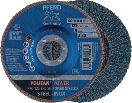 Disque à meuler PFERD POLIFAN® SG POWER STEELOX [SimilarCatItems.CatItem.ArtName2]