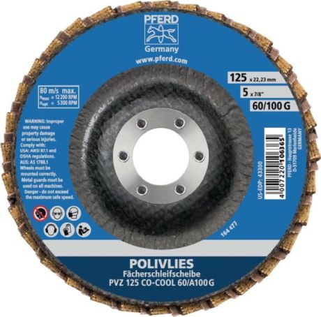 Vlies-Fächerschleifscheibe PFERD POLIVLIES PVZ CO- [SimilarCatItems.CatItem.ArtName2]