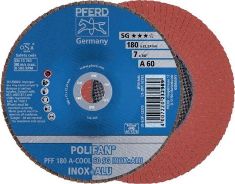 Fächerschleifscheibe PFERD POLIFAN® A-COOL SG INOX [SimilarCatItems.CatItem.ArtName2]