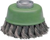 Brosse à fagots en fil d'acier inoxydable torsadé 