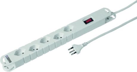 Steckdosenleiste VARIABL 13 mit Schalter weiss [LastViewedItems.CatItem.ArtName2]