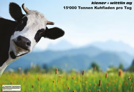15'000 tonnes de bouses de vache par jour