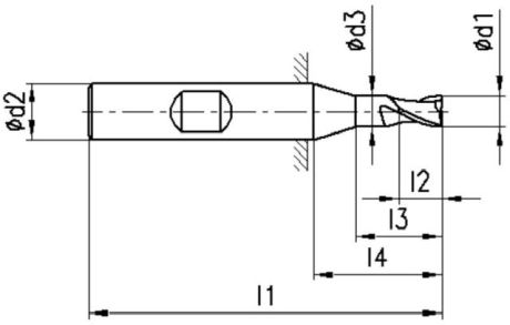 FRANKEN Fresa angolare HSS 2305 HSS-Co8 [SimilarCatItems.CatItem.ArtName2]
