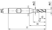 FRANKEN Fraises d'angle HSS 1331C TiCN DIN 844K HS 