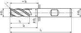 FRANKEN Fraises d'angle HSS1395WZ T DIN844k IK HB 