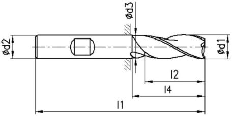 Fraise de finition VHM FRANKEN 2521A TiAlN [SimilarCatItems.CatItem.ArtName2]
