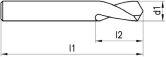 Foret de perçage NC 120° NERIOX HSS-E Co8 