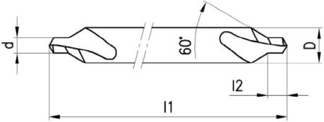 Punta centrale 60° NERIOX Forma A HSS-E Co8 DIN 33 [SimilarCatItems.CatItem.ArtName2]