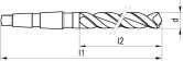 Spiralbohrer WALTER TITEX UFL HSS MK DIN 1870/1-2 