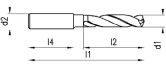 VHM-Spiralbohrer HERTEL GOdrill B041A 3xD kurz 
