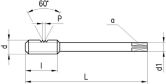 Gewindebohrer DC N410-3LH HSSE MF links 6H DIN 374 