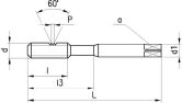 Rubinetto DC N1110-3 HSSE UNC 2B ISO 529 
