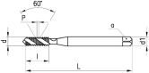 Rubinetto a macchinaNERIOX UNI HSS-E VAP DIN371 