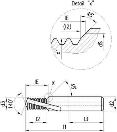Fresa per filettare in metallo duro integrale EMUG [SimilarCatItems.CatItem.ArtName2]