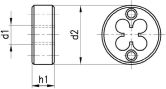 Couteau de décolletage HSS M 6h 