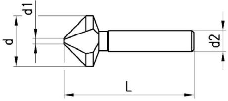 BECK Svasatura 90° EUC-Speed lunga HSS DIN 335C [SimilarCatItems.CatItem.ArtName2]
